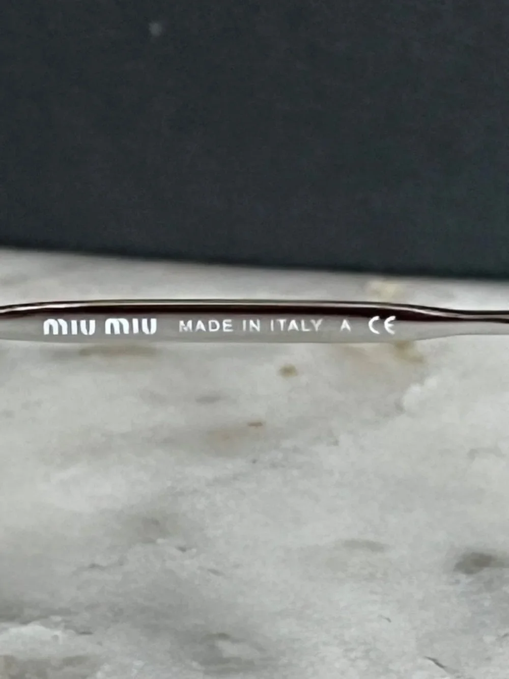 Miu Miu CORE COLLECTION MU58US Oval Sunglasses | 1344R2-OPAL AZURE - Picture 7 of 12